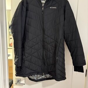 Columbia Black Quilted Coat